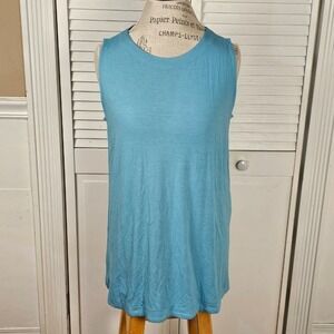 NWT J Jill Womens Steam‎ Blue Sleeve Tank Top Large